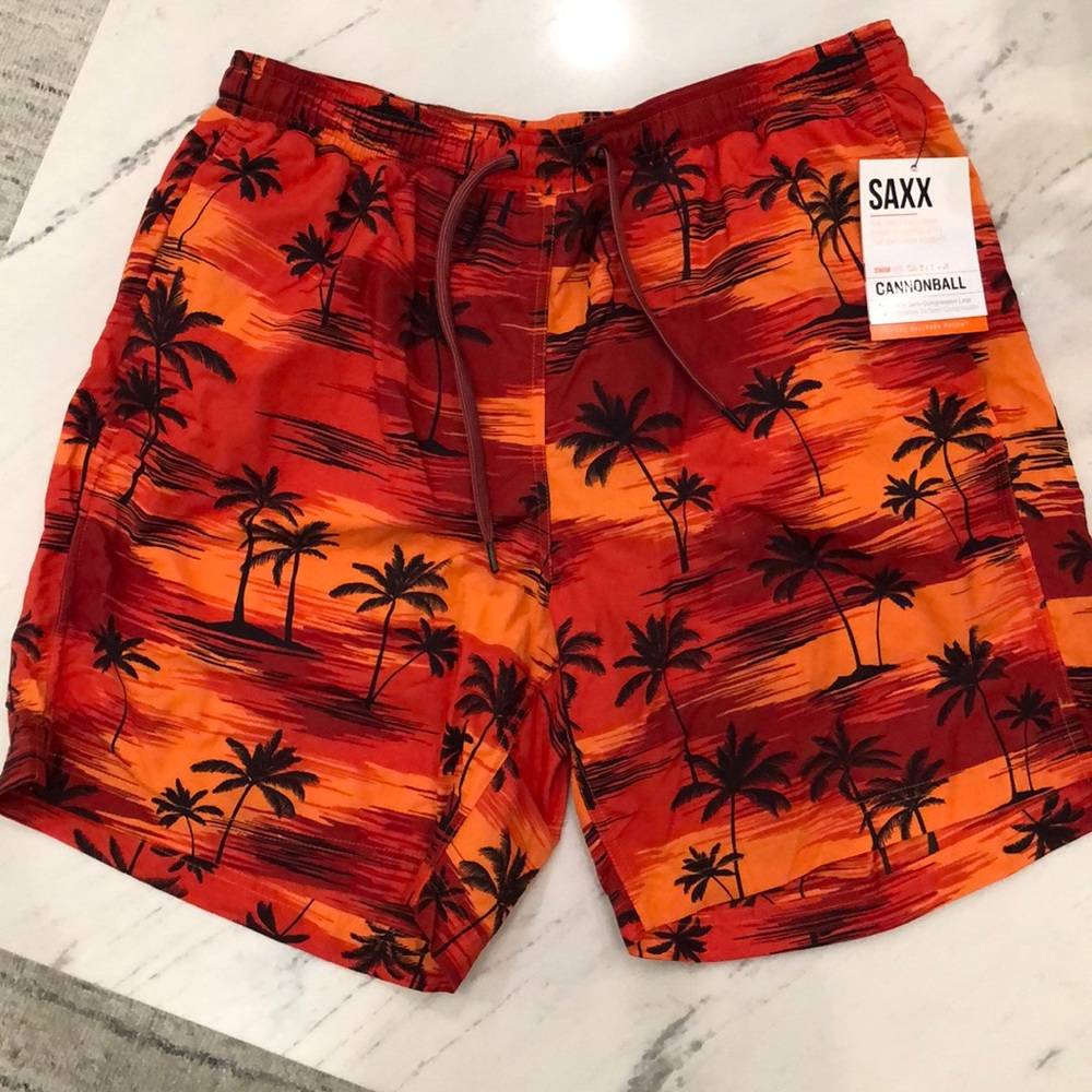 Brand New Saxx Cannonball swim trunks